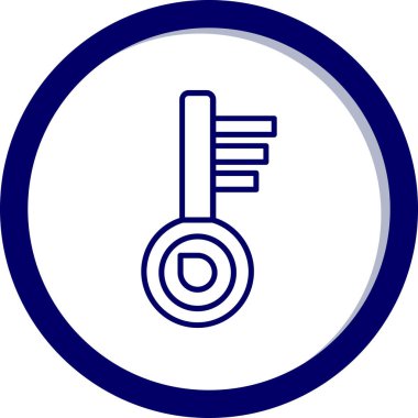 Anahtar simgesi vektör illüstrasyonu