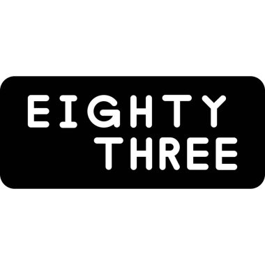 Üç numaralı ikon vektörü. Beyaz arka planda düz siyah bir sembol. vektör illüstrasyonu