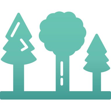 Ağaç. Web simgesi basit illüstrasyon