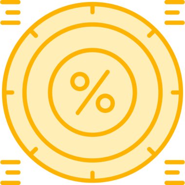 İndirim simgesi, vektör illüstrasyonu