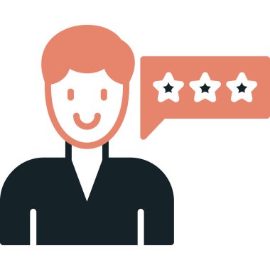 Düz biçimli müşteri derecelendirme simgesi