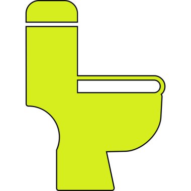 Tuvaletin vektör illüstrasyonu