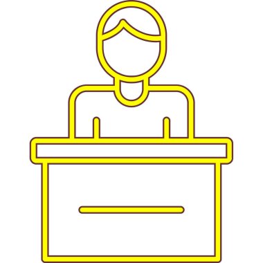 İş adamı simgesi vektör illüstrasyonu