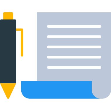 Belge. Web simgesi basit illüstrasyon