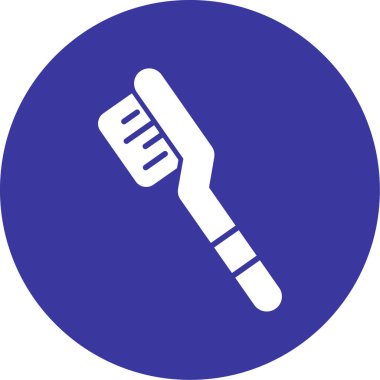 Bir fırça simgesinin vektör illüstrasyonu