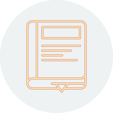 Belge simgesinin vektör illüstrasyonu