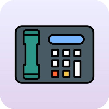 hesap makinesi simgesi vektör illüstrasyonu