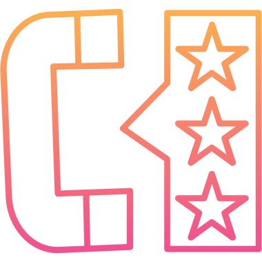 Çizgi film harfi a 'nın vektör çizimi