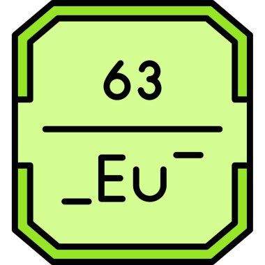 periyodik tablo simgesi, çizgi film biçimi