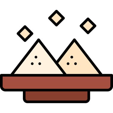 yiyecek web simgesi, vektör illüstrasyonu