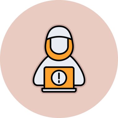 Maskeli bir adamın vektör çizimi