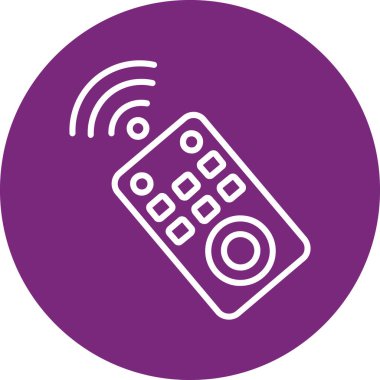 Uzaktan Denetim simgesi, vektör illüstrasyonu