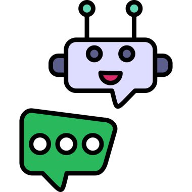 Konuş. Web simgesi basit tasarım