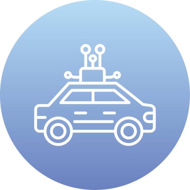 taksi vagonu ikon vektör illüstrasyonu