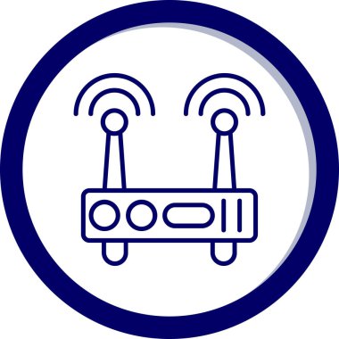 Kablo simgesinin vektör illüstrasyonu