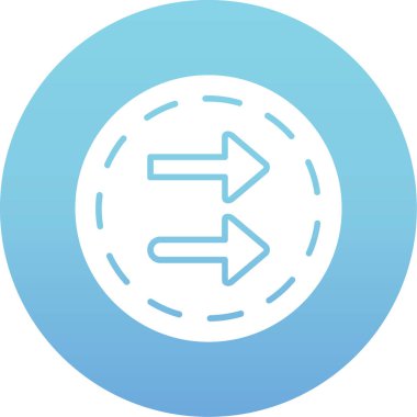 Ok. Web simgesi basit illüstrasyon