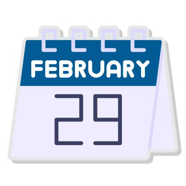 12 Şubat takvim simgesi - takvim günü tasarımı