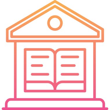 Kitap. Web simgesi basit illüstrasyon