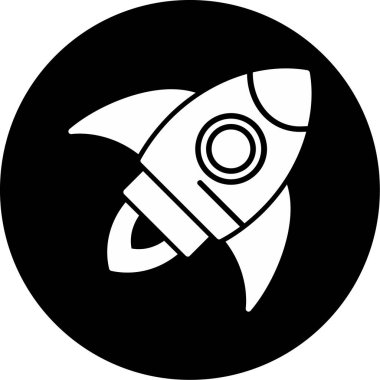 Roket simge vektör çizim