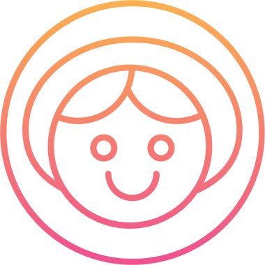 Mutlu yüz simgesi vektör illüstrasyonu