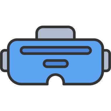 Vr. Web simgesi basit illüstrasyon