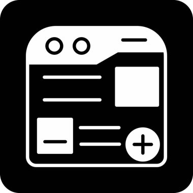 vektör ekleme simgesi, basit ve ticari illüstrasyon