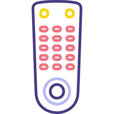 Uzaktan kumanda simge vektör çizim