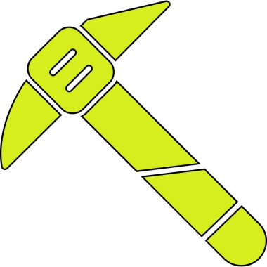 Yeşil ve sarı çizgi filmin vektör çizimi