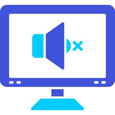Bilgisayar. Web simgesi basit illüstrasyon