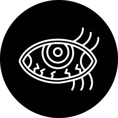 Göz simgesi vektör illüstrasyonu