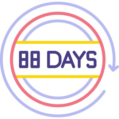 Sekiz numaranın modern bir simgesinin vektör çizimi