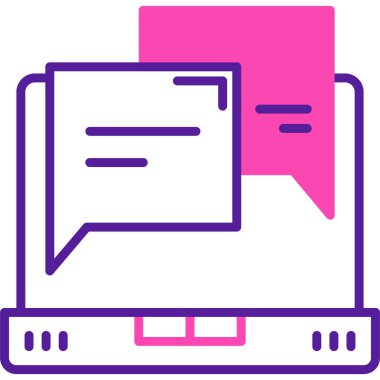 bilgisayar ekranı simgesi, vektör illüstrasyonu