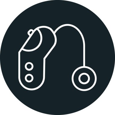 Kulaklık. Web simgesi basit illüstrasyon