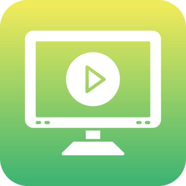 Bilgisayarın vektör illüstrasyon simgesi