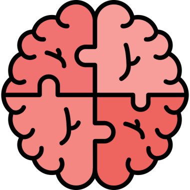 Beyin zihin ikonu. Beyaz arkaplanda izole edilmiş web tasarımı için beyin vektör simgesi