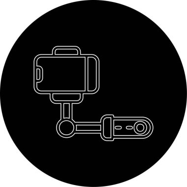 Benzersiz bir CCTV kamera vektör simgesi