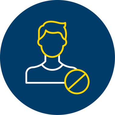 Bir insan simgesinin vektör illüstrasyonu