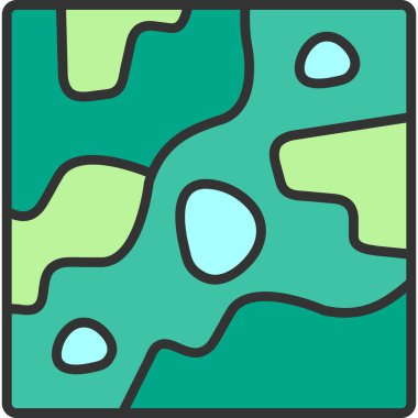 Basit evrensel geometrik simge, vektör illüstrasyonu