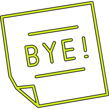 El çizimi karalama çıkartması bir kelimenin işareti