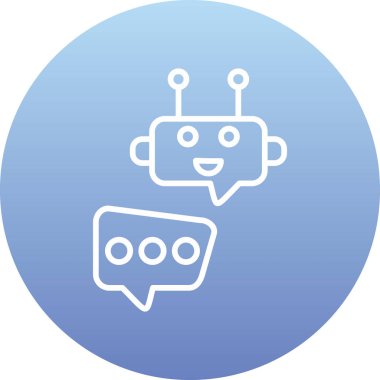 Sohbet simgesi vektör illüstrasyonu