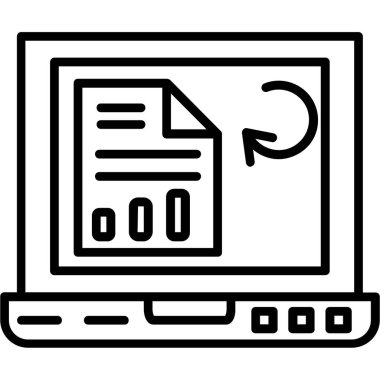 Belge. Web simgesi basit illüstrasyon