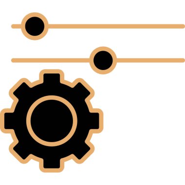 Teçhizat Web simgesi basit illüstrasyon