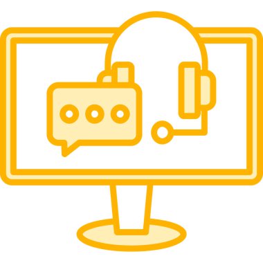 video. Web simgesi basit illüstrasyon