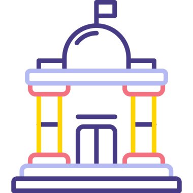 Çizgi film simgesinin vektör çizimi