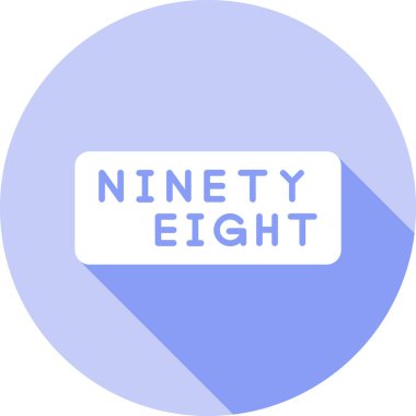 8 numaralı etiket tasarım ögesi