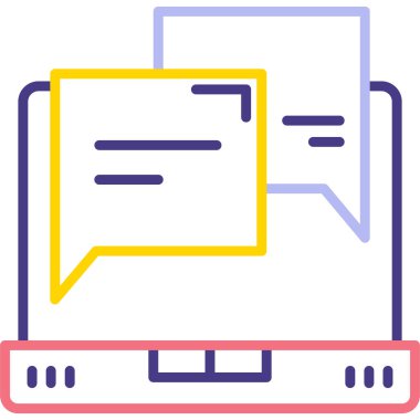 Bilgisayar. Web simgesi basit illüstrasyon