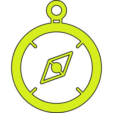 Pusula. Web simgesi basit tasarım