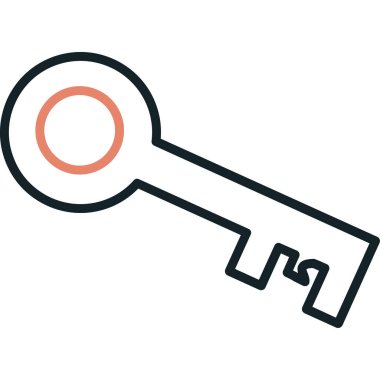 Anahtar. Web simgesi basit illüstrasyon