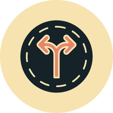 Oklar modayı takip eden arka planda simge