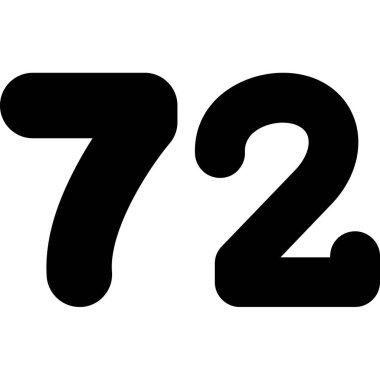 727 numara simgesi, vektör illüstrasyonu